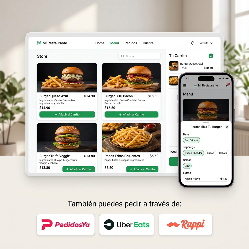 Plataforma de Venta Online & Carta QR Hami POS